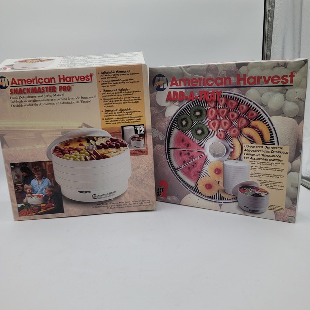 6 Tray American Harvest Snackmaster Pro Food Dehydrator & Jerky Maker